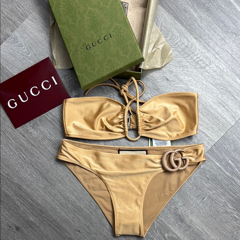 Gucci double GG sparkling bikini